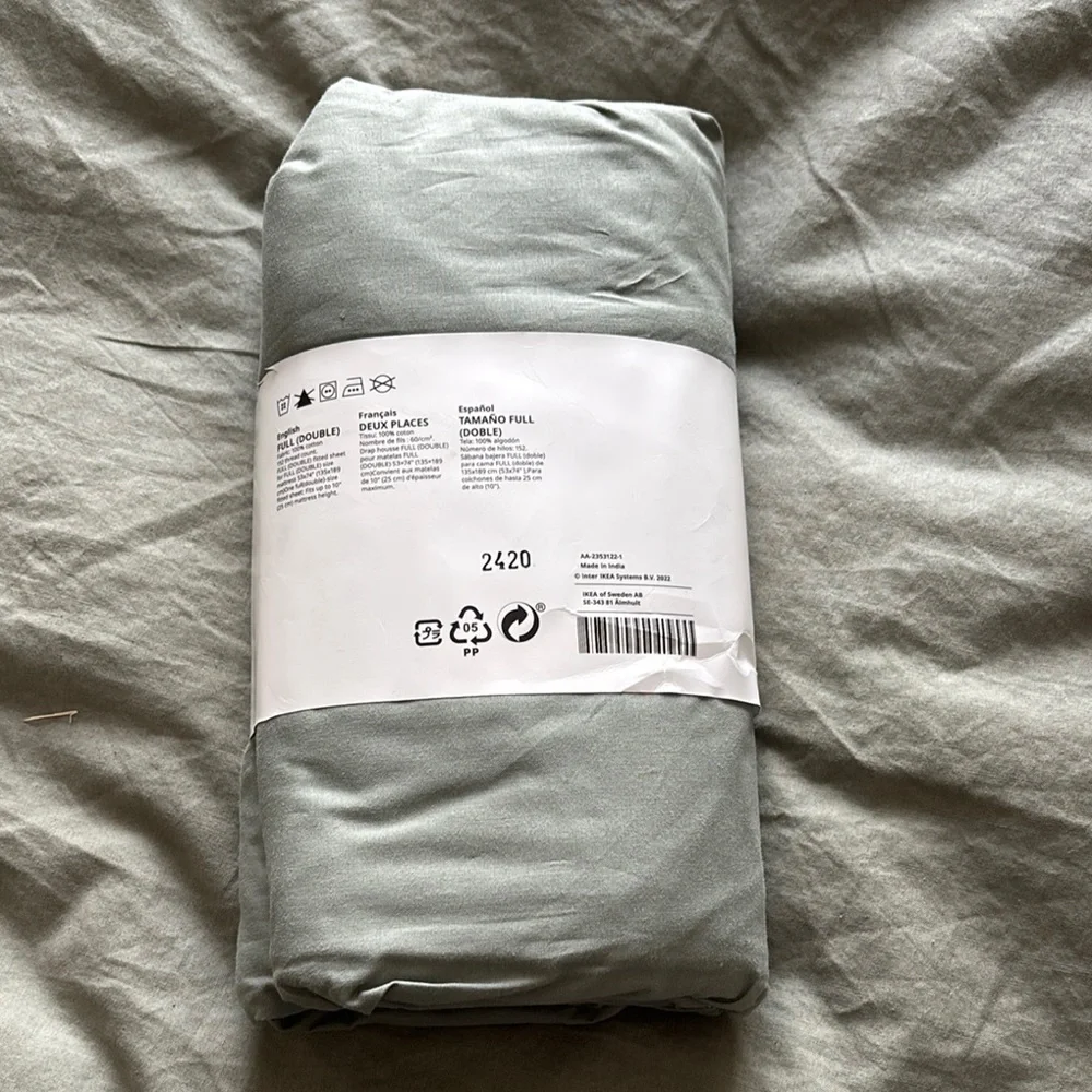 IKEA DVALA Full Size Bedding Set - Gray